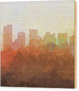 Scottsdale Arizona Skyline #3 Wood Print