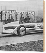 Silver Bullet Race Car #3 Wood Print
