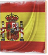 Spanish Flag #3 Wood Print