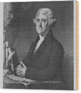 Thomas Jefferson #1 Wood Print