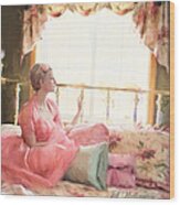 Vintage Val Bedroom Dreams #1 Wood Print
