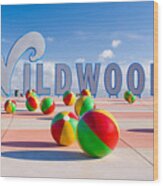 Wildwood New Jersey #3 Wood Print