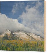 Rocky Mountain Fall Wood Print