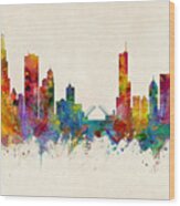 Chicago Illinois Skyline #34 Wood Print