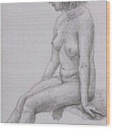 Nude Study #36 Wood Print