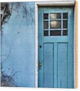 Blue Door #4 Wood Print