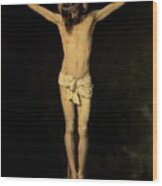 Christ On The Cross #4 Wood Print