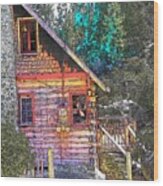 Idyllwild - Houses On The Hill #4 Wood Print