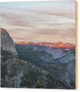 Sunset From Glacier Point, Yosemite #4 Wood Print