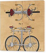 Tandem Bicycle #4 Wood Print