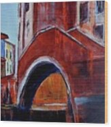 Venice Canal #4 Wood Print