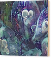 Abstract Jellyfish #48 Wood Print