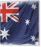 Australian Flag #5 Wood Print