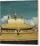 Lhasa Jokhang Temple Fragment Tibet Artmif.lv #5 Wood Print