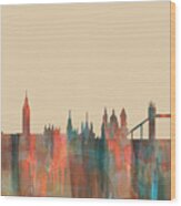 London England Skyline #5 Wood Print