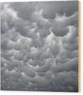 Mammatus Clouds #5 Wood Print