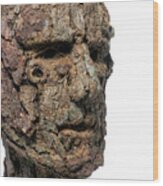 Revered A Natural Portrait Bust Sculpture By Adam Long #5 Wood Print