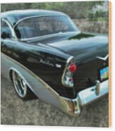 '56 Chevy Rear #56 Wood Print