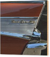 57 Chevy Fin Wood Print