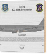 Boeing Kc-135r Stratotanker #5 Wood Print