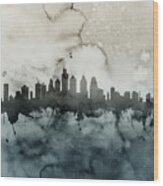 Philadelphia Pennsylvania Skyline #6 Wood Print