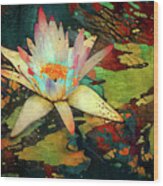 Jeweled Water Lilies #68 Wood Print