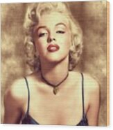 Marilyn Monroe, Actress And Model #7 Wood Print