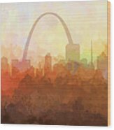 St Louis Missouri Skyline #7 Wood Print