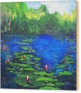 8 Mile Creek Lagoon - Bajool - Original Sold Wood Print