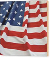 Usa Flag 17 Wood Print