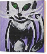 A Cat For Julia Wood Print