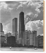 A Chicago Skyline Wood Print