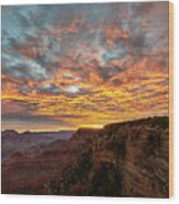 A New Day In The Canyon Wood Print