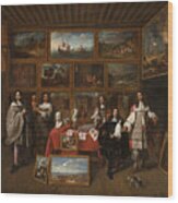 A Picture Gallery Wood Print