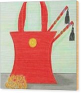 A Purse For Mei Ling Wood Print