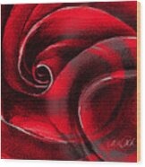 A Shape In Rose Wood Print