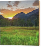 A Summer Evening In Colorado Wood Print