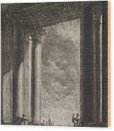 A View Of The Vestibule Of Santa Maria Maggiore At Rome Wood Print