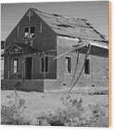 Abandoned Home Route 66 Wood Print
