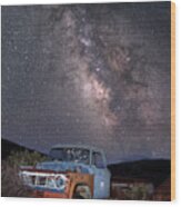 Abandoned Truck In Terlingua Wood Print