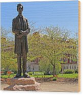 Abe Lincoln Statue In Cincinnati 4203 Wood Print