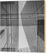 Abstract Architecture - Toronto Financial District Wood Print