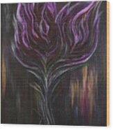 Abstract Dark Rose Wood Print