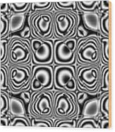 Abstract Kaleidoscopic Pattern Wood Print