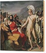 Achilles Pays To Nestor The Price Of Wisdom Wood Print