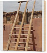Acoma Ladder Wood Print