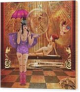 Act 4 Circus Pipe Dreams Alice In A Wonderland Wood Print