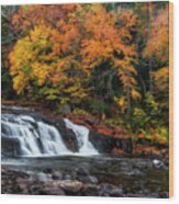 Adirondacks Waterfall Wood Print