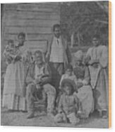 African American Slave Family Wood Print