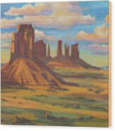 Afternoon Light Monument Valley Wood Print